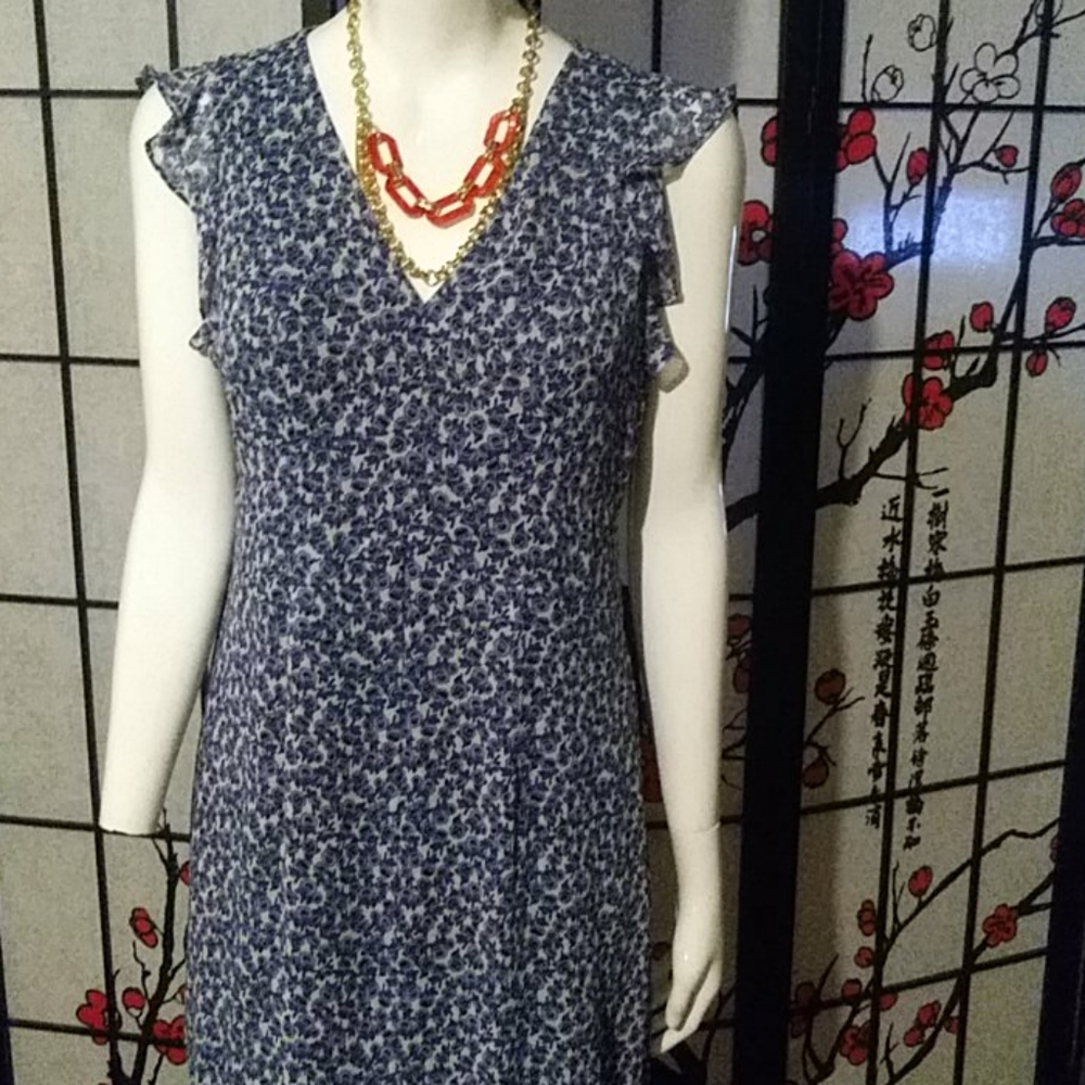 Tommy Hilfiger dress with flower prints size 8 length maxi new with tag - Picture 2 of 4